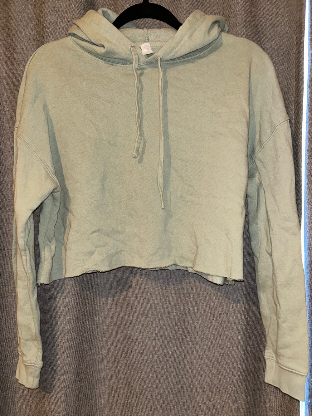 Women’s Cropped Hoodie- Light Sage
